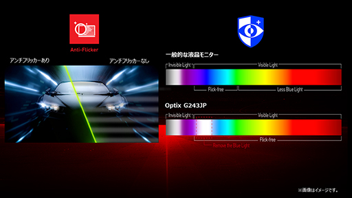 画像ギャラリー No.010のサムネイル画像 / MSI,165Hz表示&FreeSync対応の23.8型フルHDディスプレイを発売