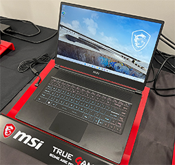 画像ギャラリー No.007のサムネイル画像 / MSI,第12世代Core搭載の15インチ薄型ゲームノートPCなどを披露。国内発売に期待