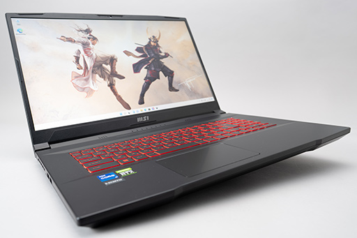 MSIの17.3型ゲームノートPC「Katana GF76 12U」は,第12世代Core i7と MSIの17.3型ゲームノートPC「Katana GF76 12U」は,第12世代Core i7と
