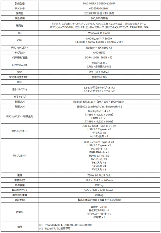 画像ギャラリー No.006のサムネイル画像 / MSI,RTX 3080搭載で税込28万円前後の15.6型ゲームノートPCやデスクトップPCを発売