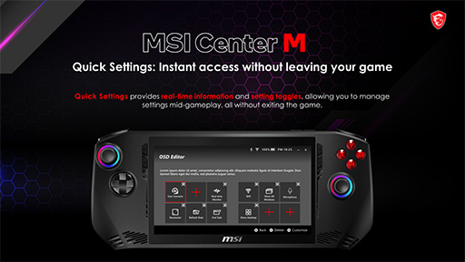 画像ギャラリー No.012のサムネイル画像 / 世界初のCore Ultra搭載携帯型ゲームPC「MSI Claw A1M」をチェック。性能だけでなくゲームパッドや放熱にも見どころあり!