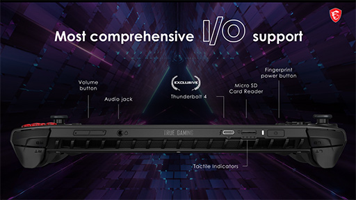 画像ギャラリー No.015のサムネイル画像 / 世界初のCore Ultra搭載携帯型ゲームPC「MSI Claw A1M」をチェック。性能だけでなくゲームパッドや放熱にも見どころあり!