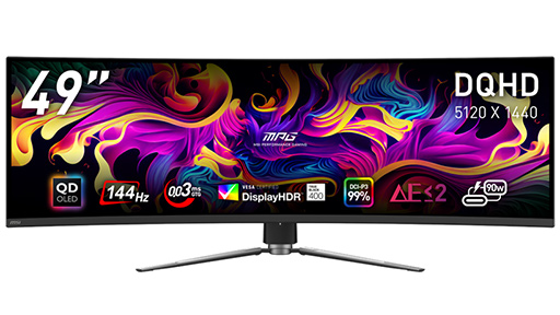 画像ギャラリー No.003のサムネイル画像 / 49型で横5Kのウルトラワイドモデルなど,ゲーマー向け量子ドット有機ELディスプレイ5製品がMSIから発売に