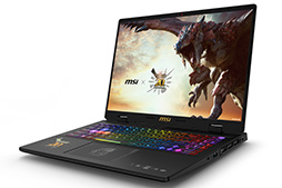 画像ギャラリー No.002のサムネイル画像 / 天板でリオレウスが吠える! 「モンハン」20周年コラボモデルのゲーマー向けノートPCがMSIから