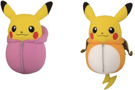 寝袋を着たピカチュウ のぬいぐるみがプライズに 5月中旬から順次登場