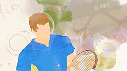 画像ギャラリー No.006のサムネイル画像 / 「パワースマッシュ 4」の最新トレイラーが公開に。作品に登場するトッププレイヤー達を水彩エフェクトの飛び交うスタイリッシュな映像で紹介