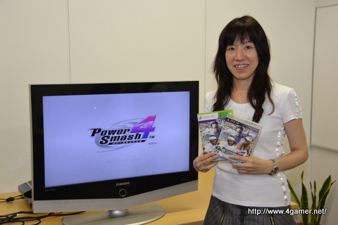 画像ギャラリー No.023のサムネイル画像 / 本日発売の「パワースマッシュ 4」をプロデューサーの熊谷氏と対戦してみた。モーションプレイモードで遊ぶとテニス選手のなりきり感は格別