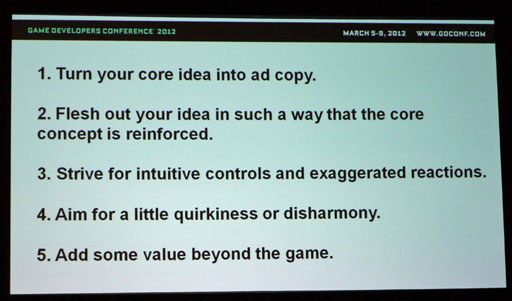 ꡼ No.004Υͥ / GDC 2012ϡȰ˺ʤ1ܡɤ夲륳ĤȤϡ֥ڡ١ ե˥ƥפĻ᤬5Ĥˡ