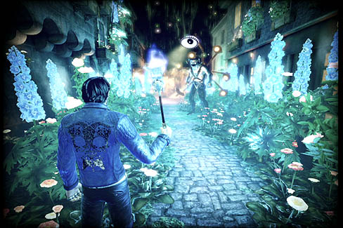 画像ギャラリー No.022のサムネイル画像 / 「シャドウ オブ ザ ダムド」のレビューを掲載。須田剛一氏が送り出した,地獄を舞台に展開する純愛ロードムービー