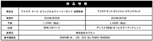 画像ギャラリー No.010のサムネイル画像 / 「ASURA'S WRATH」「モンハン」「逆転裁判」の書籍,サントラCDが続々発売