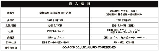 画像ギャラリー No.012のサムネイル画像 / 「ASURA'S WRATH」「モンハン」「逆転裁判」の書籍,サントラCDが続々発売