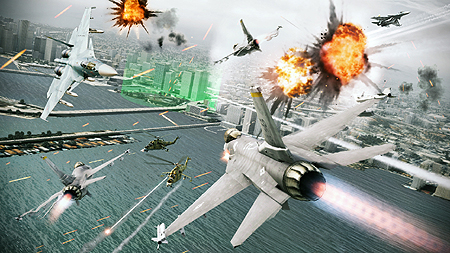 ���������꡼ No.003�Υ���ͥ������ / ��ACE COMBAT ASSAULT HORIZON�ס�����饤���Ѥ�2�⡼�ɤ���ӥ��顼�������ޥ����ξ��󤬸��������������䥵��ȥ��դ��θ����Ǥ�����å�