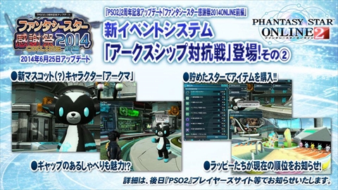 ���������꡼ No.006�Υ���ͥ������ / �֥С��������ץ���ܤ�Ϥ��ᡤ��PSO2�פκǿ�����¿��ȯɽ���줿�֥ե��󥿥������������պ�2014�פΥ��ơ������ݡ��ȡ���PSO2es�פ�֥ե��󥿥��������� �Υ����פο���������