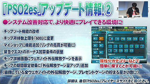 ꡼ No.049 | [TGS 2016] ܤΡPSO2ץơݡȡ̼ڥåȤ俷Ϥġ12˥åȡ֥եפοŸʤɤ餫