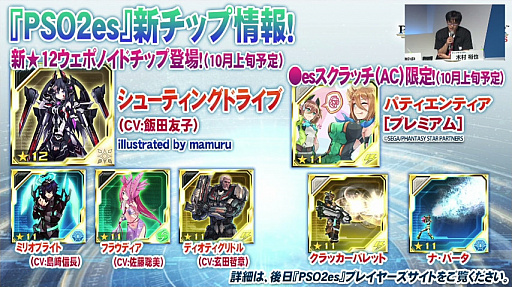 ꡼ No.050 | [TGS 2016] ܤΡPSO2ץơݡȡ̼ڥåȤ俷Ϥġ12˥åȡ֥եפοŸʤɤ餫