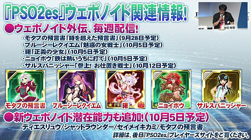 ꡼ No.051 | [TGS 2016] ܤΡPSO2ץơݡȡ̼ڥåȤ俷Ϥġ12˥åȡ֥եפοŸʤɤ餫