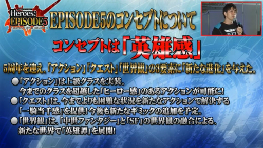 ���������꡼ No.011�Υ���ͥ������ / ��PSO2�פο��ϡ�Heroes:EPISODE5�פ�7��26�����롣�����ե��󥿥������Ρְ��������ᥬ�ס���ξ�饯�饹�֥ҡ��������о�