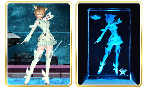 画像ギャラリー No.003のサムネイル画像 / 「PSO2」マイキャラをフィギュアにできるかも。セガ×DMM.makeによる「マイキャラ3Dクリスタルフィギュア化プロジェクト」の応募受付が開始