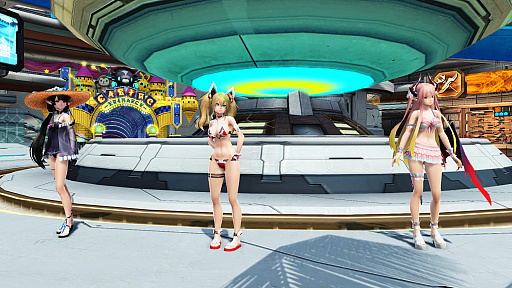 画像ギャラリー No.001のサムネイル画像 / 「PSO2」にサマーイベント実装。「PSO2es」コラボキャラクターが水着になって登場。恒例の「ビーチウォーズ 2019!」は新難度に対応