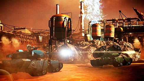 画像ギャラリー No.012のサムネイル画像 / THQジャパン,PS3向け日本語版「レッドファクション:バトルグラウンド」を,2011年4月20日に配信開始。さまざまな戦闘車両で壮絶バトル