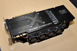 画像ギャラリー No.012のサムネイル画像 / GIGA-BYTE,OC版GTX 680カードの開発途上版をチラ見せ。5連ファンがGPUの熱を吸い出すクーラー「WINDFORCE 5X」搭載
