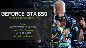 画像ギャラリー No.010のサムネイル画像 / NVIDIA,「GeForce GTX 650」を発表。GK107コア採用のエントリーミドルクラス市場向けGPU