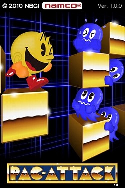 画像ギャラリー No.003のサムネイル画像 / パックマンの落ちモノパズル「PAC-ATTACK」が,iPhone/iPod touch向けに配信開始