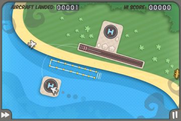 「Flight Control」Android版がGゲーに登場。画面をなぞって飛行機を導こう
