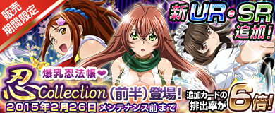 画像ギャラリー No.001のサムネイル画像 / 「ブラウザ一騎当千 爆乳争覇伝」期間限定で「忍Collection」（前半）が登場