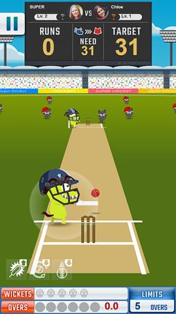 クリケットのゲーム Super Cricket がfacebookのインスタントゲームで配信開始