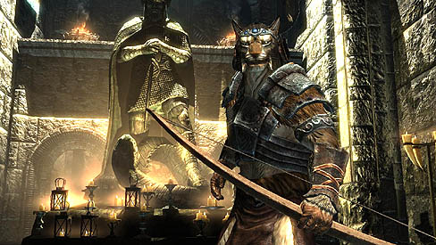画像集#002のサムネイル/世界初。「The Elder Scrolls V: Skyrim」の詳細が，Bethesda Softworksの開催したプレス向けカンファレンスで公開。ドラゴンの魂がゲームの鍵を握る