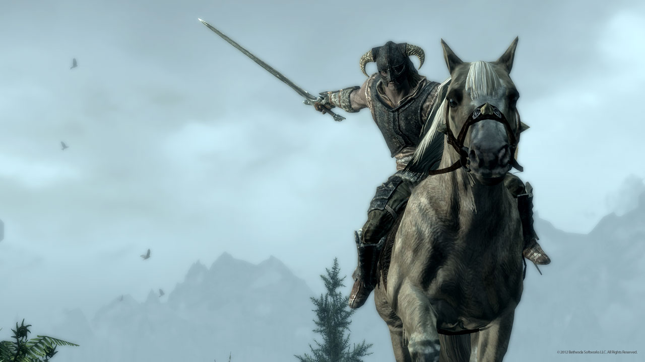 画像集 002 The Elder Scrolls V Skyrim の次期アップデートで 待望の騎乗戦闘が可能に Pc版では アップデートのb版を一足早く体験できる 4gamer Net