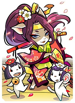 画像ギャラリー No.008のサムネイル画像 / 「のぶニャがの野望」“出雲のおくニィ”など新たに7枚のねこ武将カードを追加