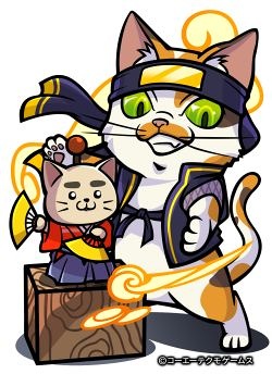 画像ギャラリー No.008のサムネイル画像 / 「のぶニャがの野望」,ニャっとり半蔵含む7体の描き下ろしねこ武将が登場