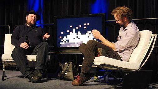 画像集#001のサムネイル/［GDC 2012］「Minecraft」のノッチ氏と“天才プログラマー”クリス氏が酒を酌み交わし語る。団らんのセッションレポートを掲載