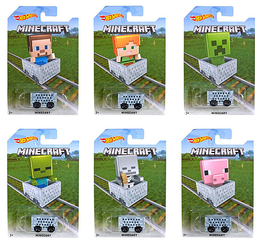 Minecraft のトロッコがミニカーに Hot Wheelsブランドのミニカー Hw マインクラフトアソート が4月下旬に発売