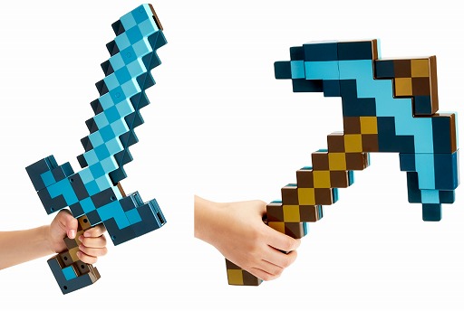 マインクラフト の ダイヤの剣 などを忠実に再現した玩具が5月1日発売 マインクラフト の ダイヤの剣 などを忠実に再現した玩具が5月1日発売