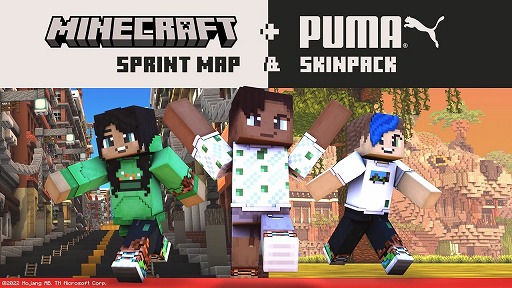 ���������꡼ No.005�Υ���ͥ������ / ��Minecraft�פȥ���ܤ���PUMA�Υ��ȥ꡼�ȥ��������쥯���������ȯ�䡣BedrockEdition���������DLC��Sprint Dash�ɤ������ۿ�