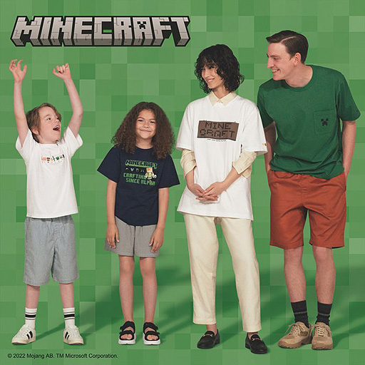 画像集#002のサムネイル/「Minecraft」が再びユニクロ“UT”に登場。第3弾は6月発売
