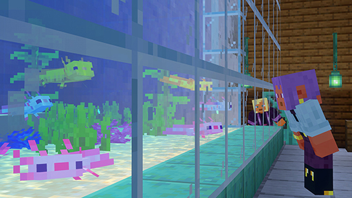 画像ギャラリー No.002のサムネイル画像 / 「Minecraft」Java版スナップショットで,動物を子どものままにできる新アイテム「金のタンポポ」が登場。水棲生物の子どもの新デザインも導入