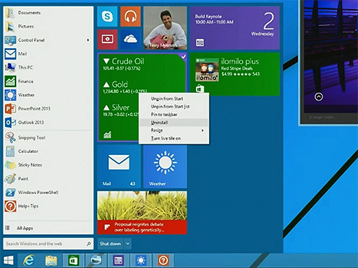 画像集#003のサムネイル/Microsoft,「Windows 8.1 Update」を4月8日に提供開始。将来Windowsでは新型スタートメニューが導入されることに