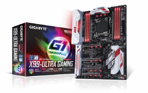 画像ギャラリー No.001のサムネイル画像 / GIGABYTE,カラーLEDで派手に光るゲーマー向けマザーを発売。X99ベース