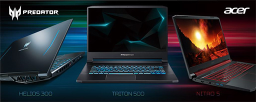 画像ギャラリー No.002のサムネイル画像 / Acer,ゲーマー向けノートPC「Triton 500」など計10製品を国内発売。GTX 1660 Ti搭載モデルは価格対スペック比に優れる