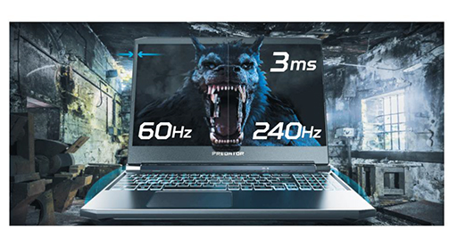 画像ギャラリー No.012のサムネイル画像 / Acer,ゲーマー向けノートPC「Triton 500」「Helios 300」を国内発売。Triton 500は300Hz表示対応IPS液晶を採用