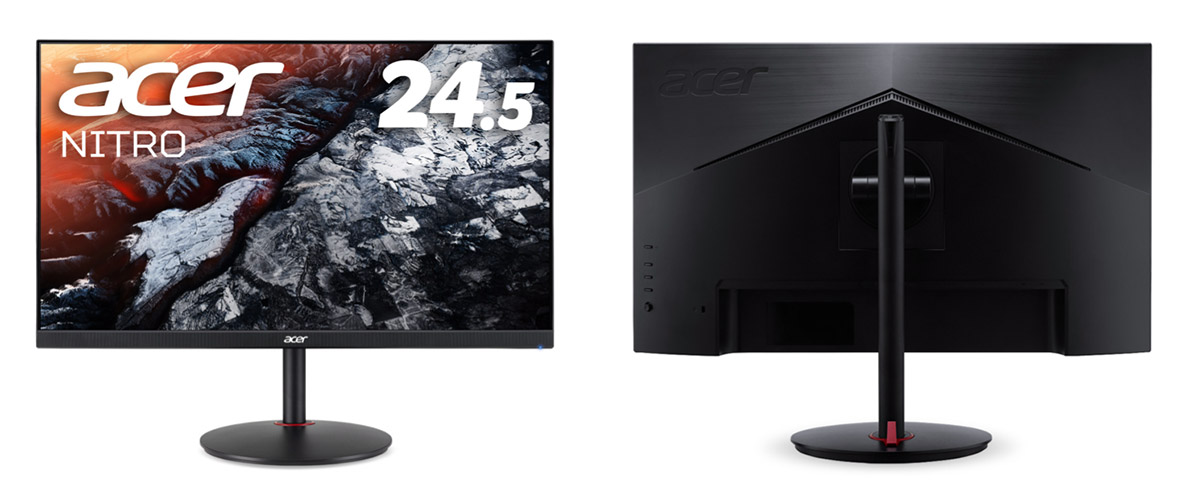 Acer，最大390Hz表示に対応したeスポーツ向け24.5型フルHD液晶