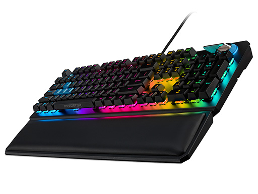 画像ギャラリー No.006のサムネイル画像 / クリック感のあり/なしを切り替えられるAcer製ゲーマー向け英語フルキーボードの一般販売がスタート