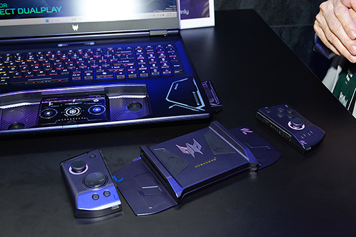 ゲームパッド内蔵ゲーマー向けノートPCや携帯型ゲームPCなどAcer