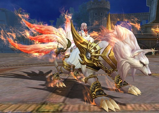 画像集#002のサムネイル/「Forsaken World」,神秘的な白狐の騎乗ペット「セントナインテイル」を実装