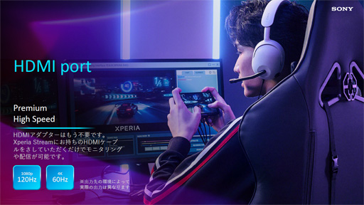 画像ギャラリー No.016のサムネイル画像 / ソニー,「Xperia 1 IV」のSIMフリー版と専用クーラー兼拡張ドック「Xperia Stream」を国内発売