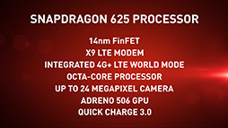 画像ギャラリー No.003のサムネイル画像 / Qualcomm,同社初の14nm FinFETプロセス採用SoC「Snapdragon 625」など計3製品を発表。最大通信速度1Gbpsを謳う新型モデムも登場